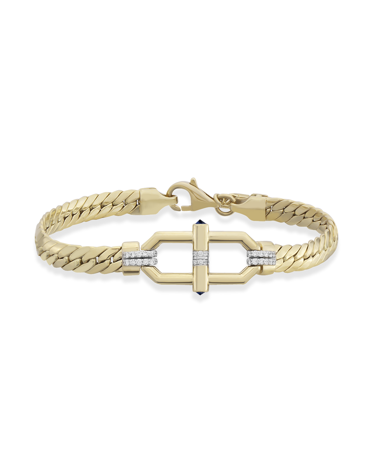Clasp Woven Chain Bracelet