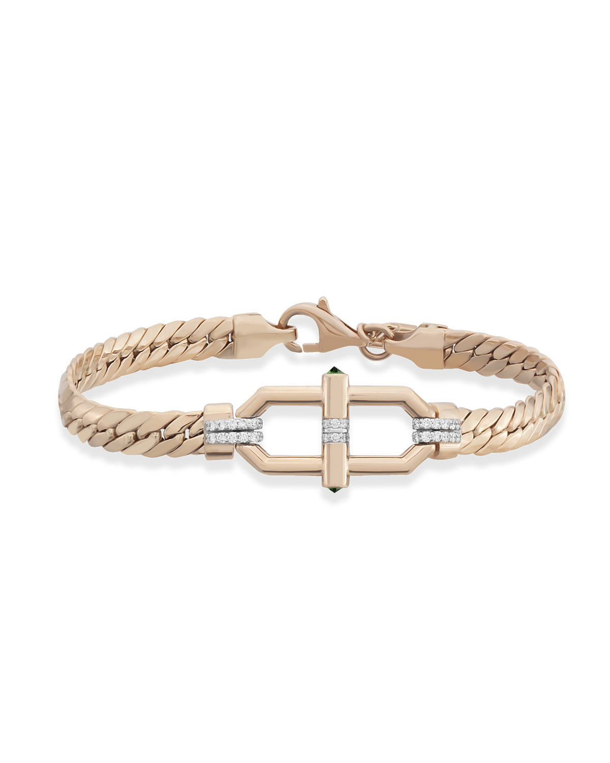 Clasp Woven Chain Bracelet