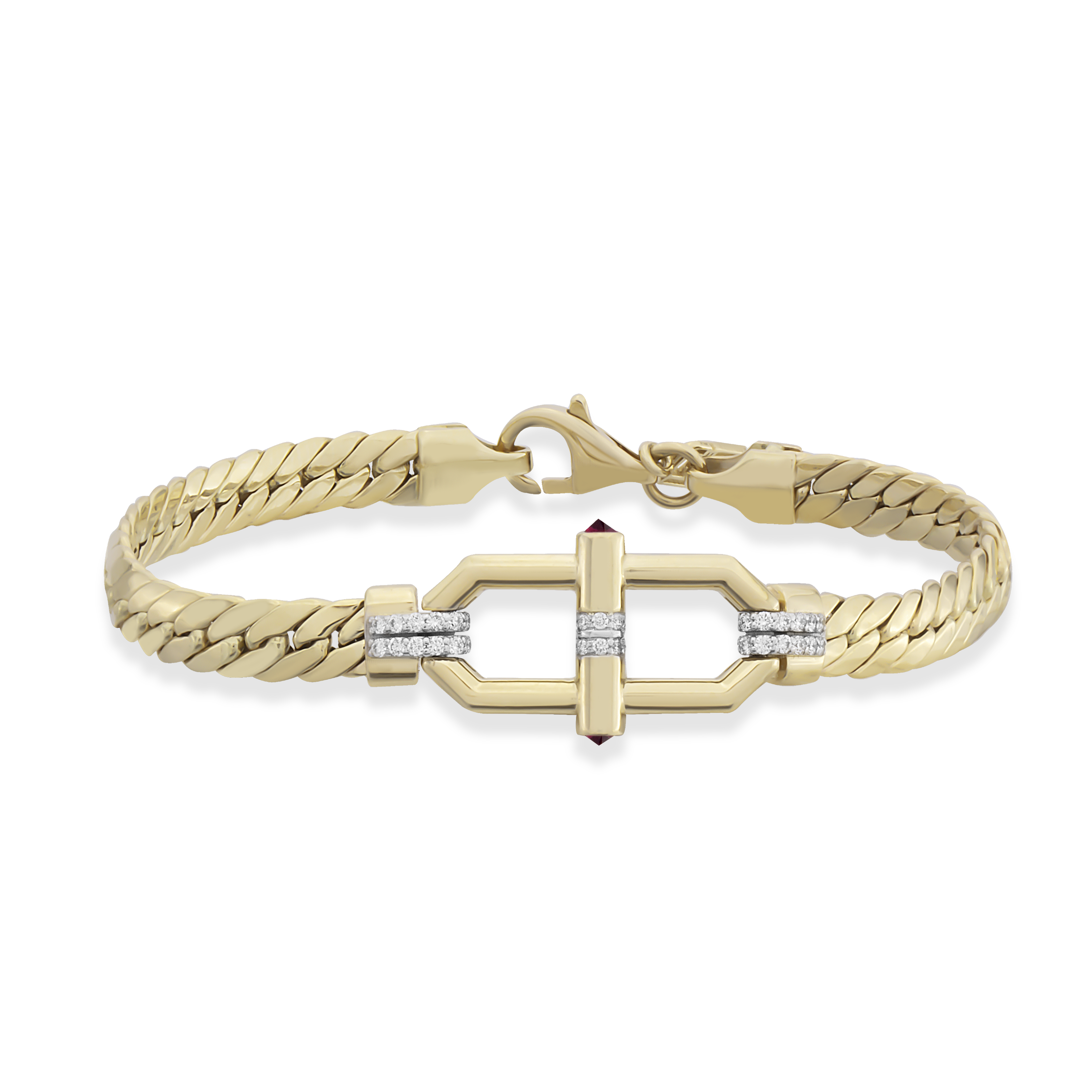 Clasp Woven Chain Bracelet