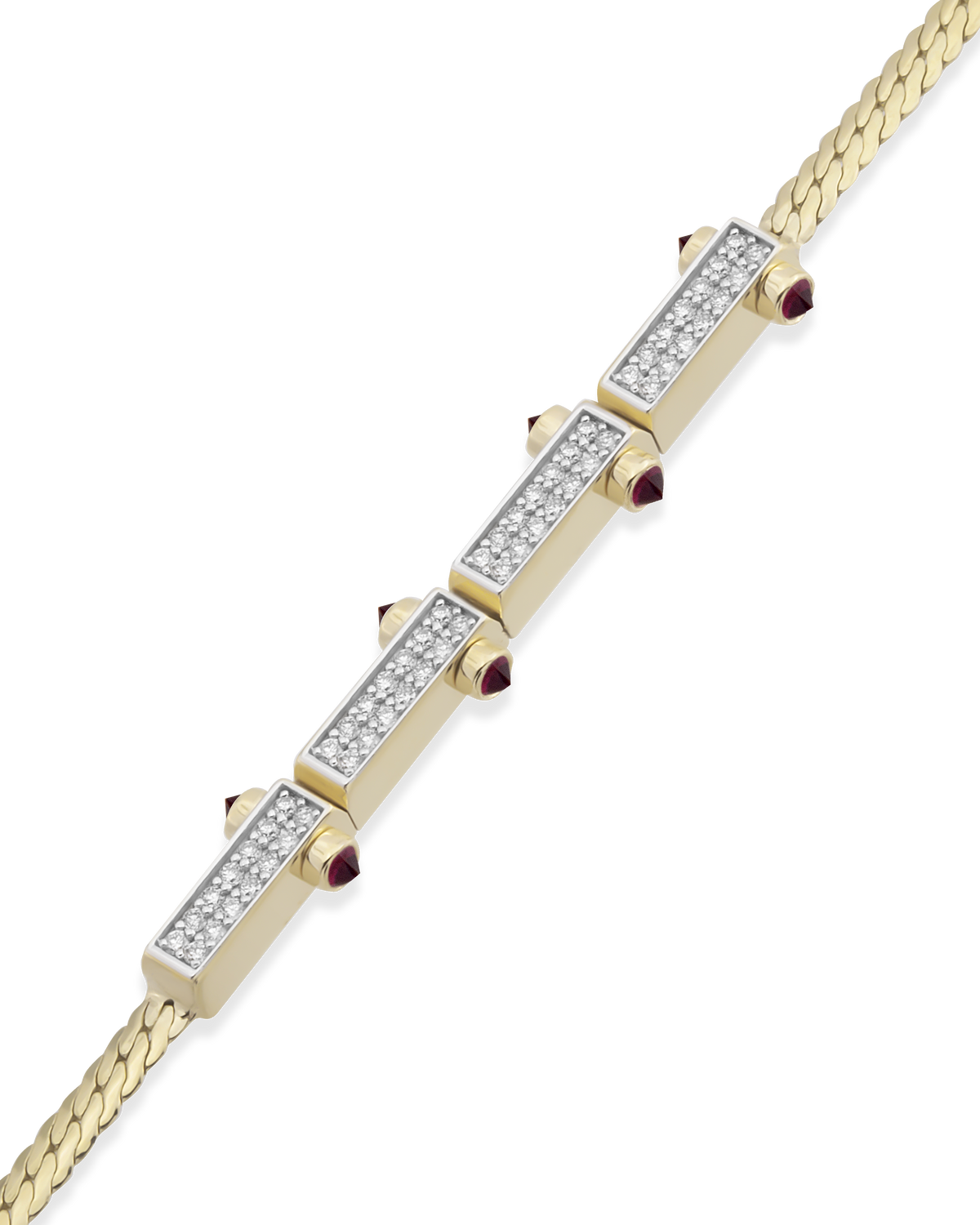 Bar Woven Chain Bracelet