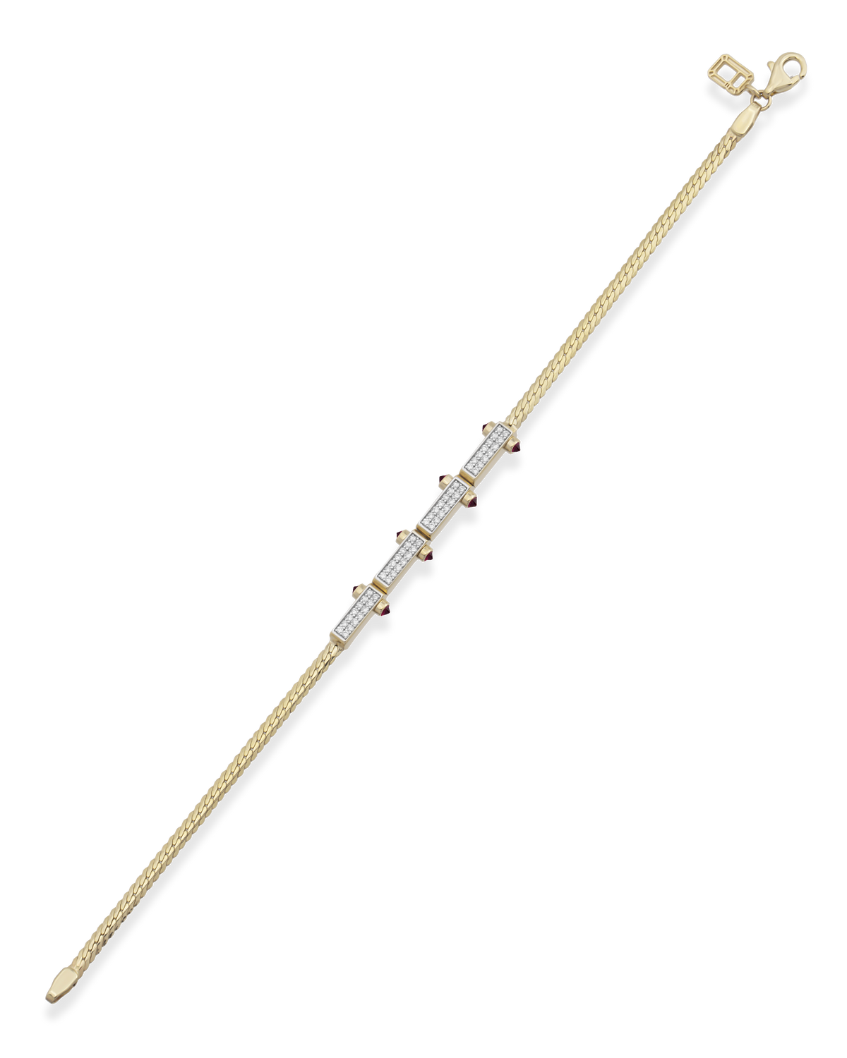 Bar Woven Chain Bracelet