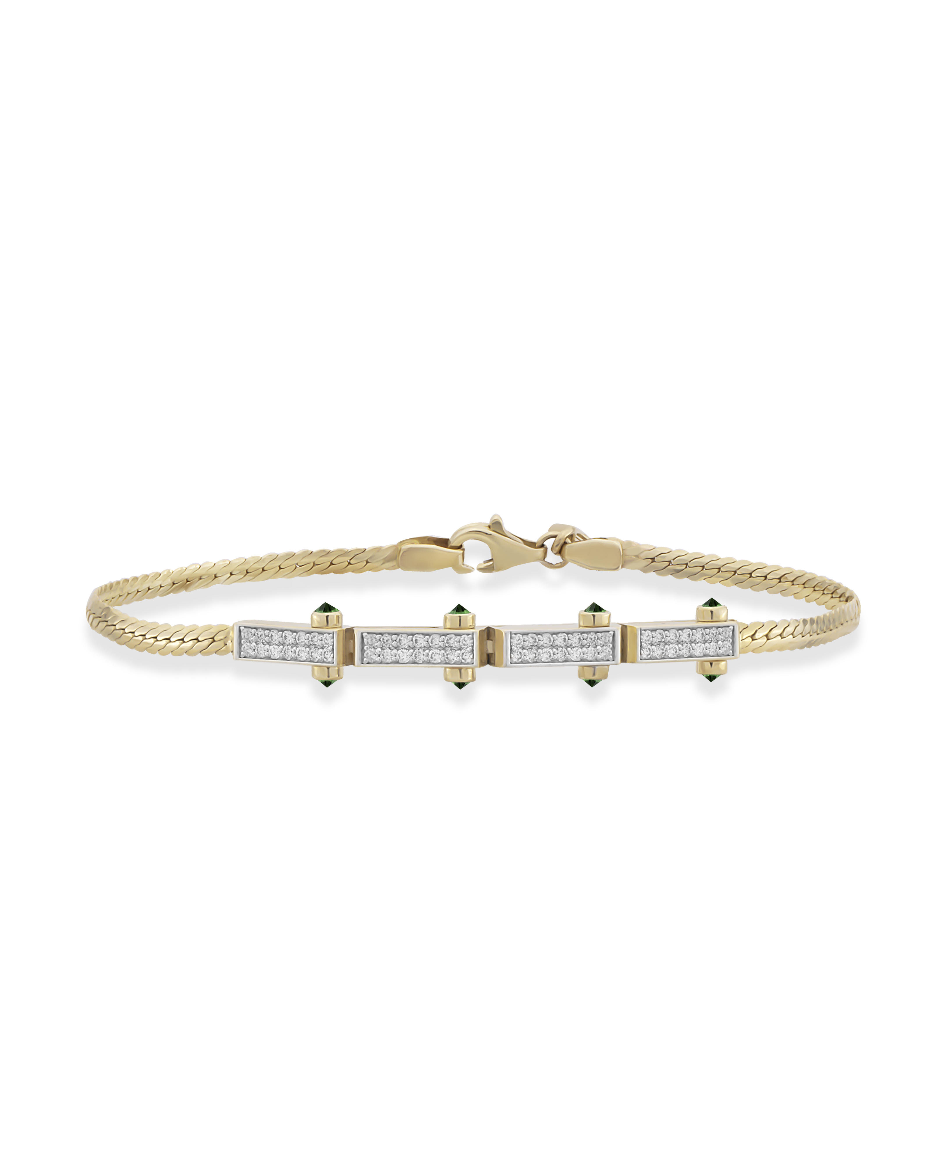Bar Woven Chain Bracelet