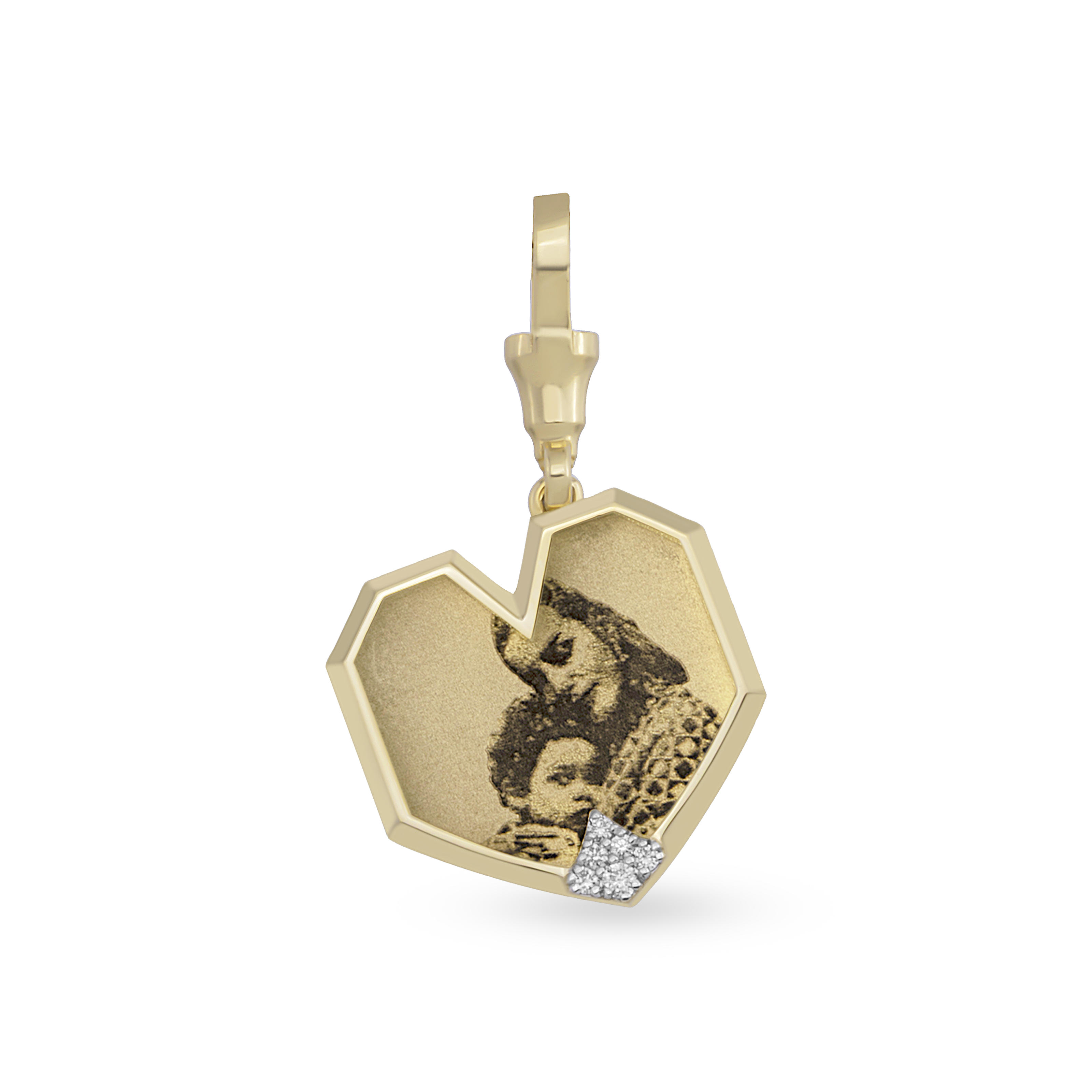 Instant Memories Cora Photo Engraved Pendant
