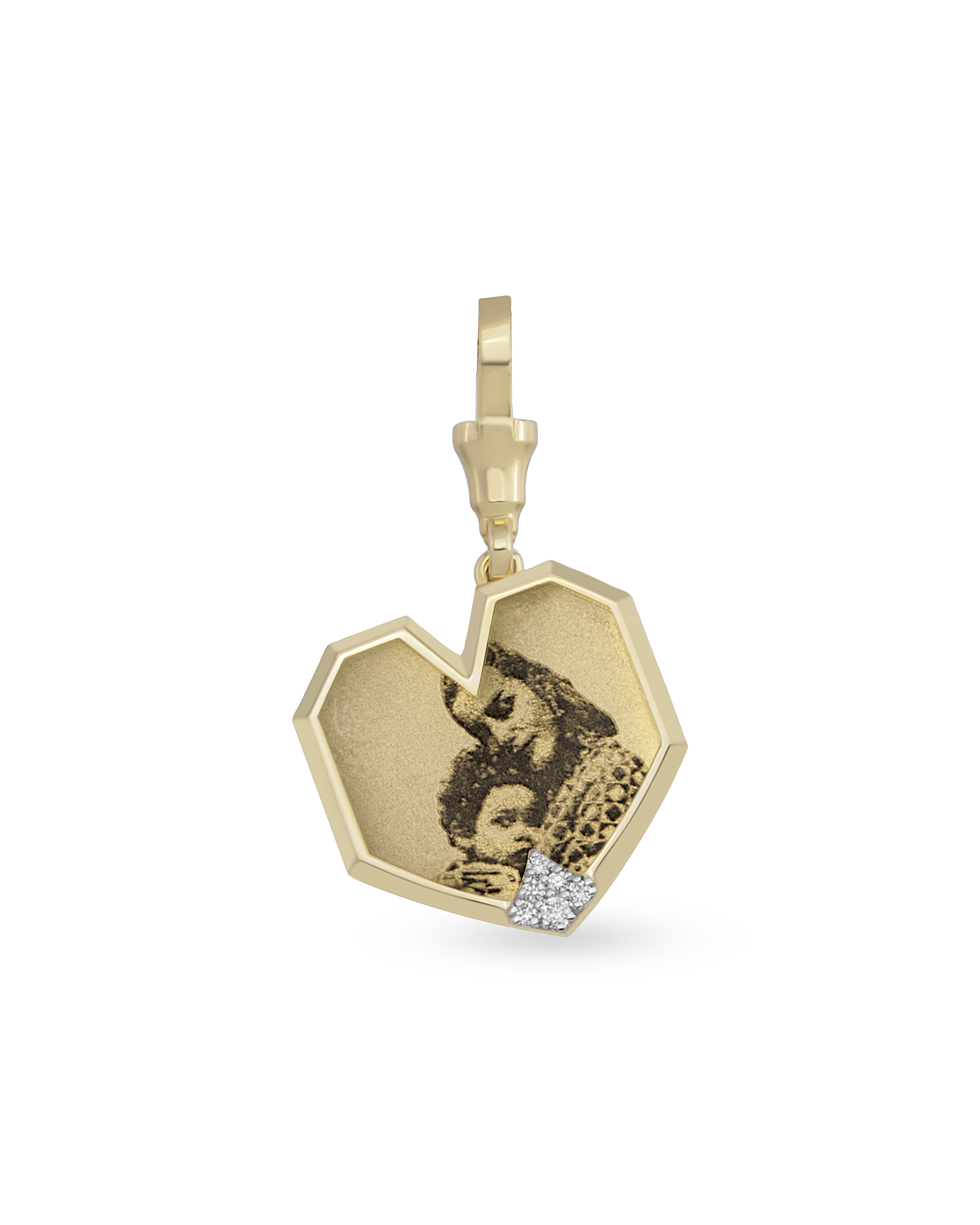 Instant Memories Cora Photo Engraved Pendant