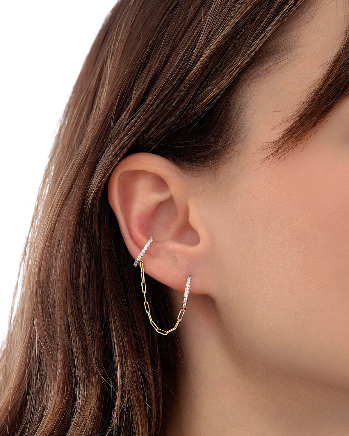 Finesse Single Chain Earring