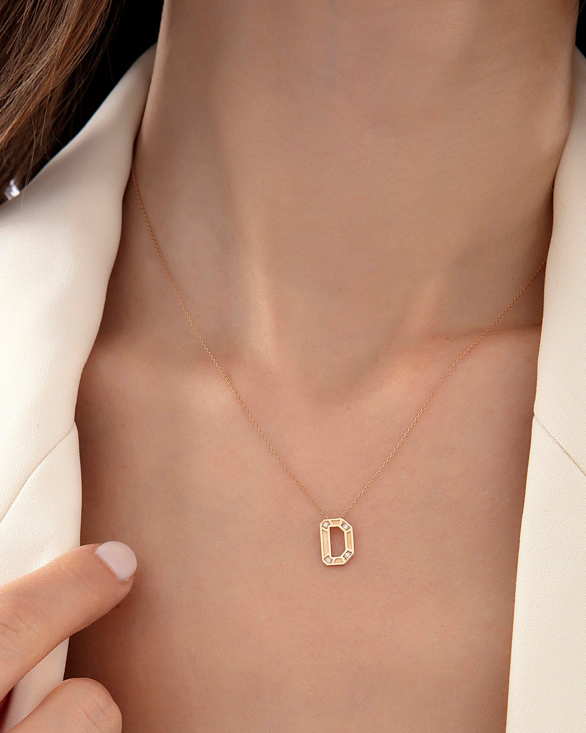 Alphabet Monogram Necklace