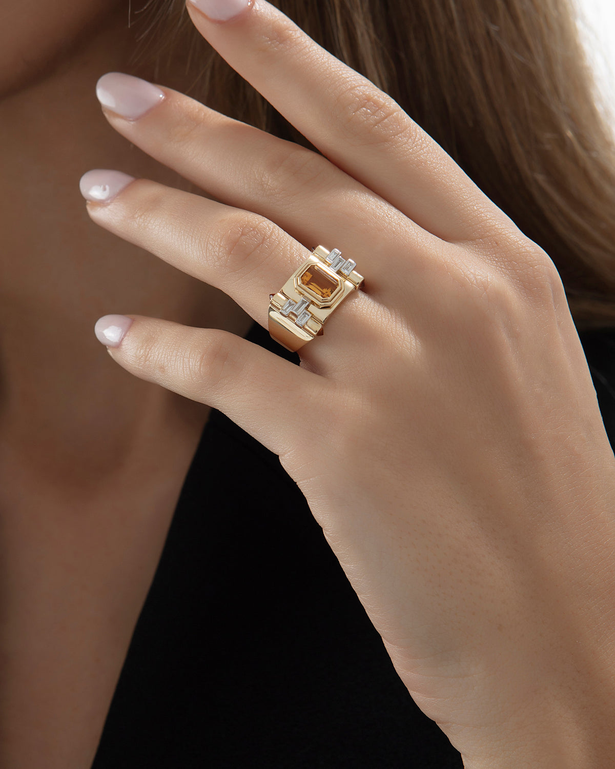 Greta Petit Citrine Ring