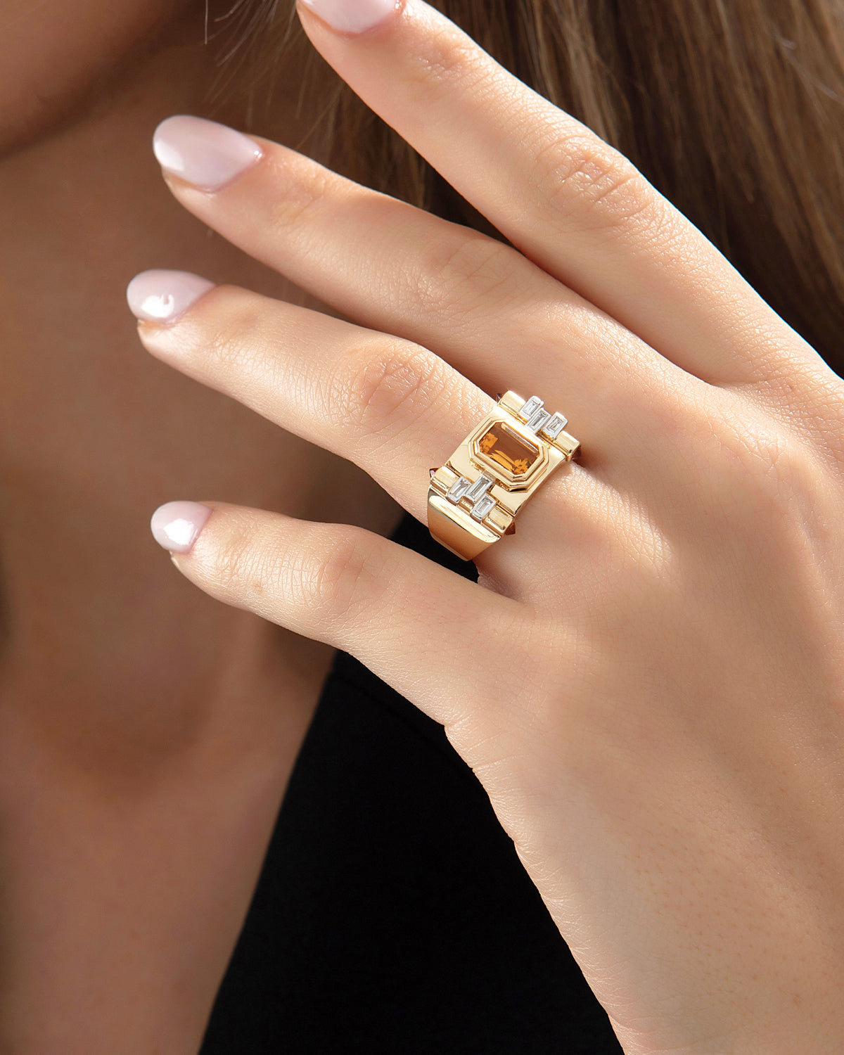 Greta Petit Citrine Ring