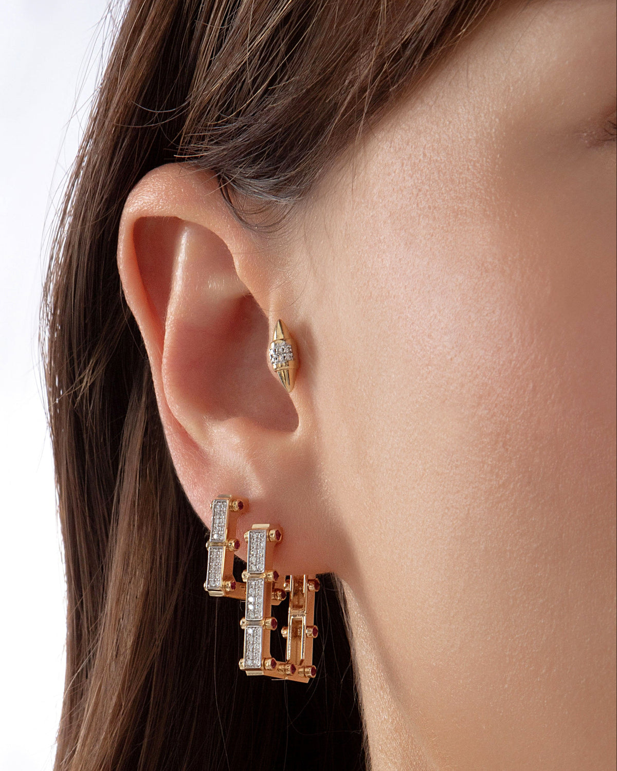 Carla Recta Petit Earrings