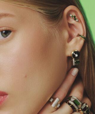 Green Garnet Greta Earring