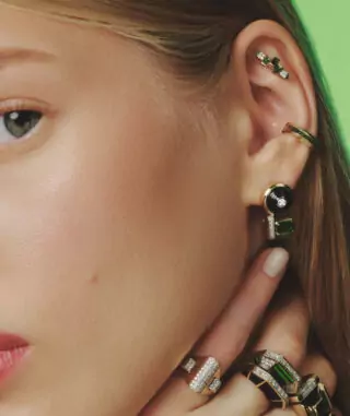 Greta Küpe - Yeşil Garnet