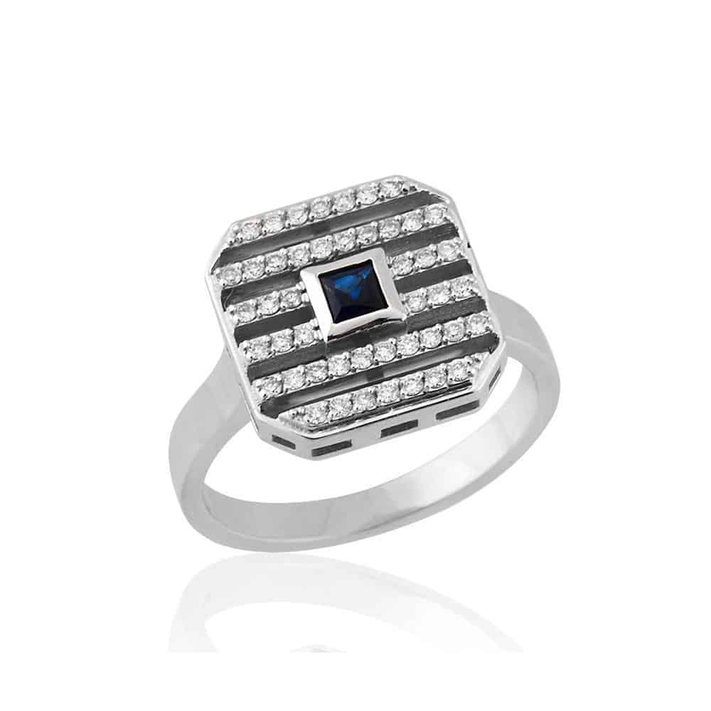 Sapphire Lilly Ring