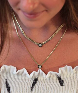 Bella Necklace (Thin Straw Chain)