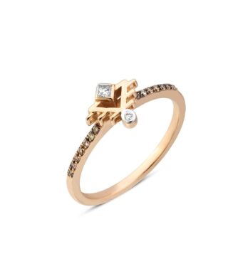 Ethnic Ring (Champagne Diamonds)
