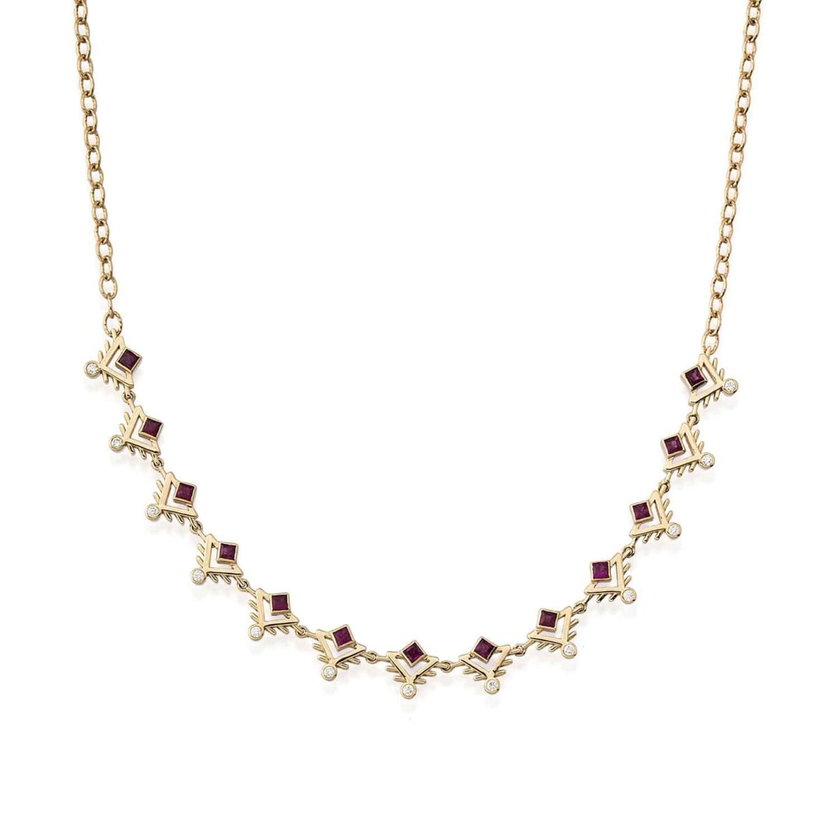 Ruby Ethnic Necklace
