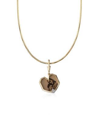 Instant Memories Heart Shaped Necklace With Chain