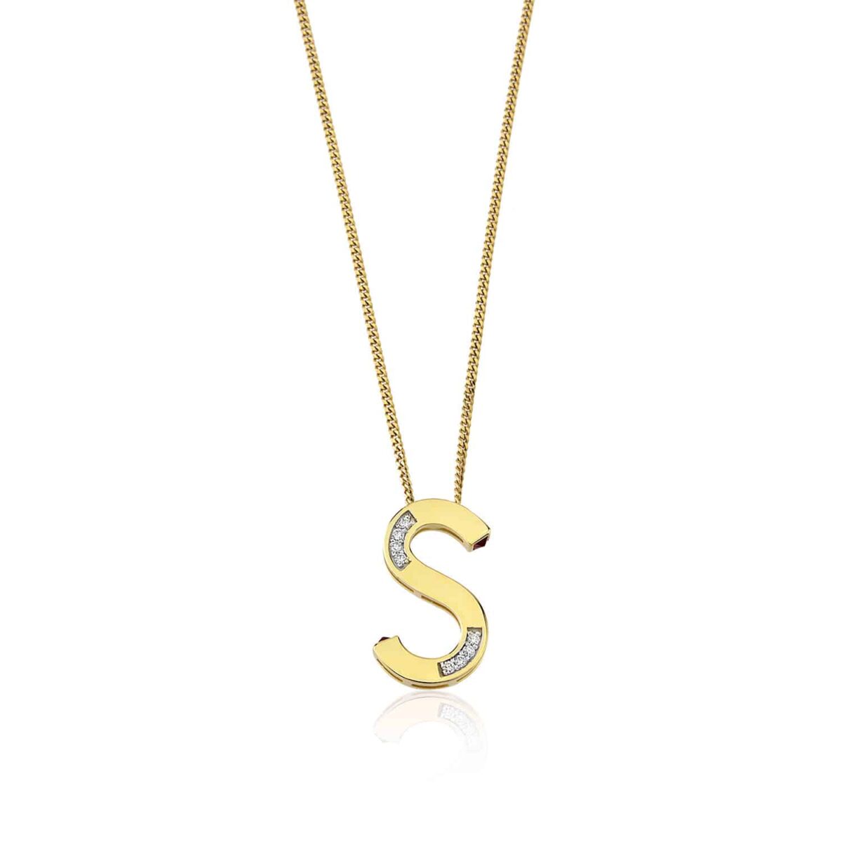 Mid Size Initial Necklac
