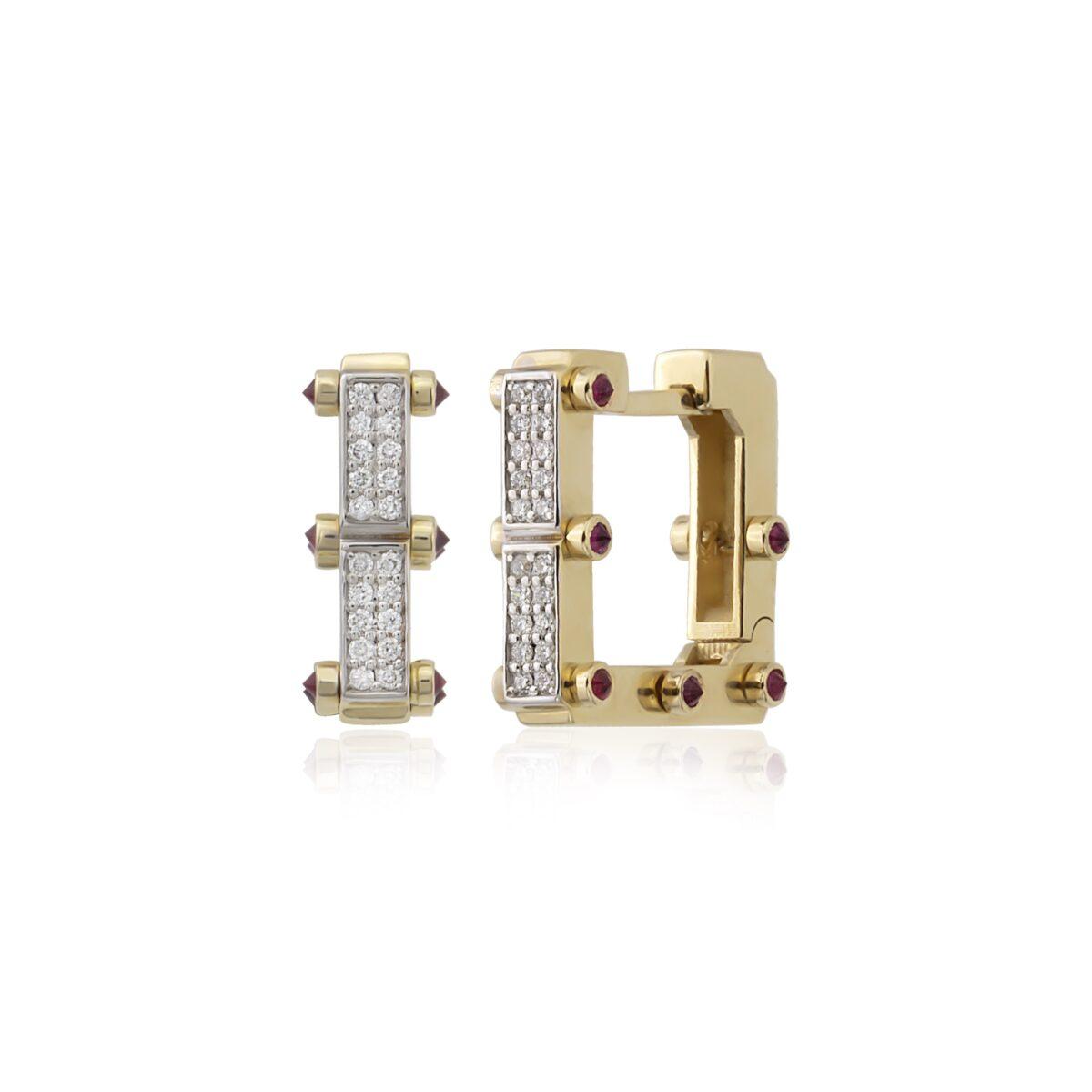 Rectangular Form Carla Earring - Small Size