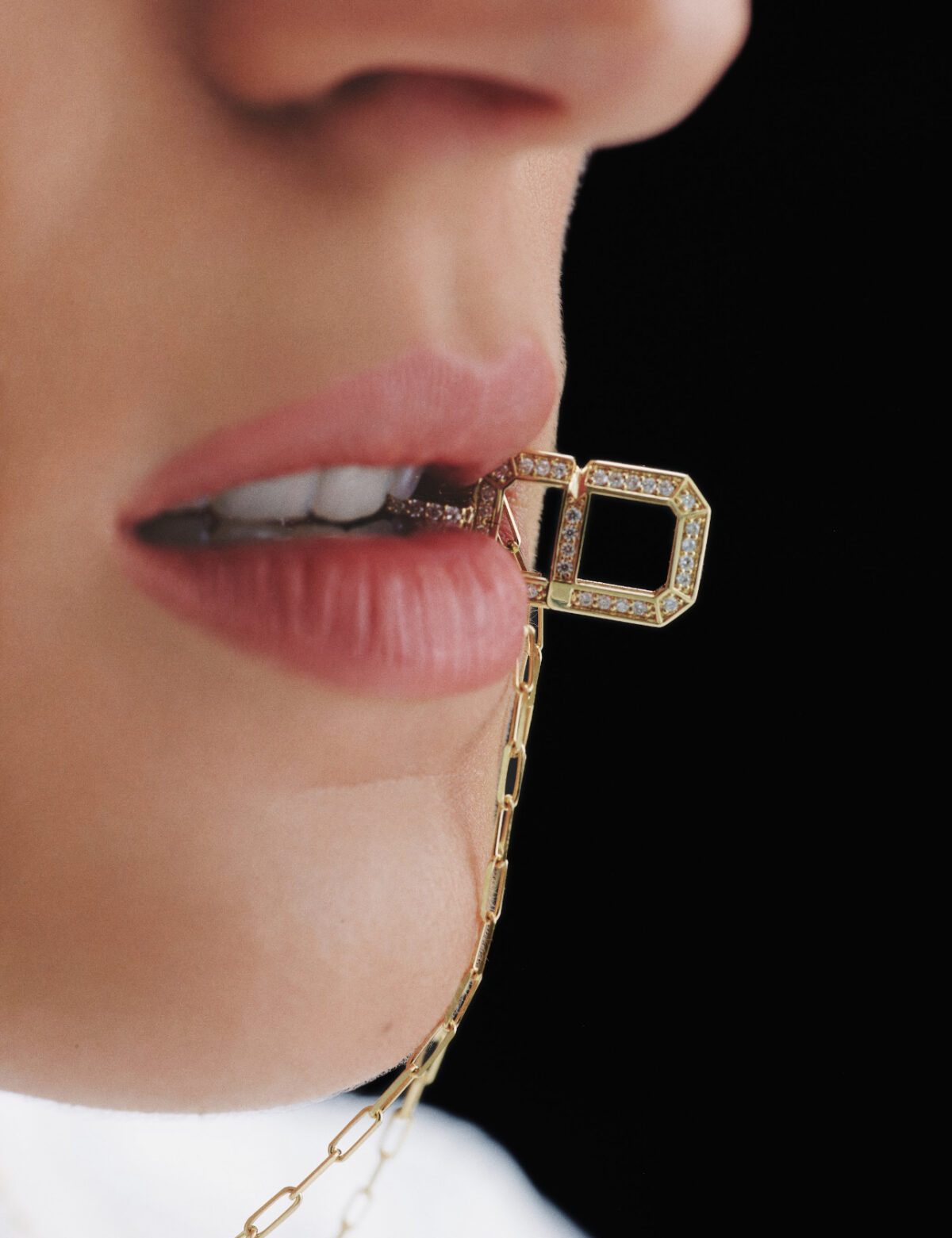Baguette Monogram Necklace