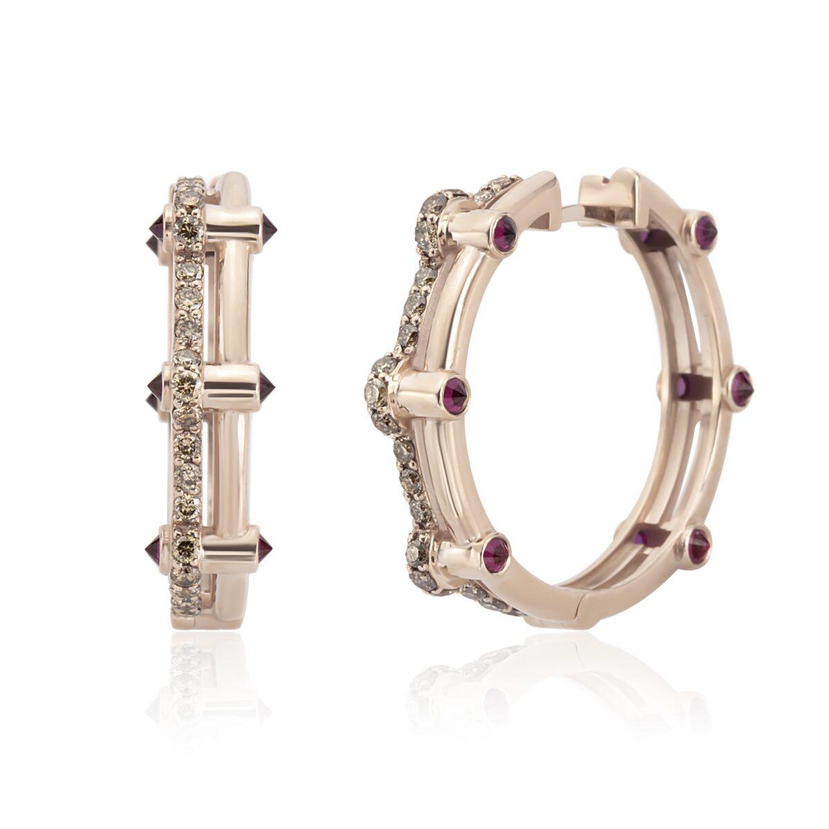 Sisi Earring - Champagne Diamond