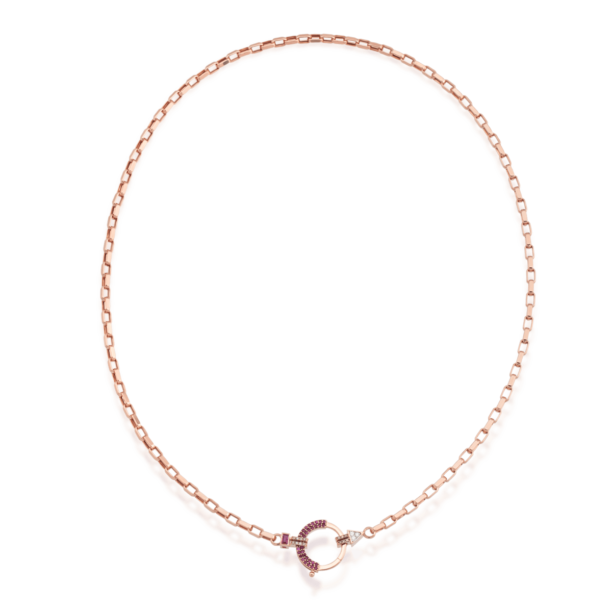 Baguette Chain No 2 - Ruby