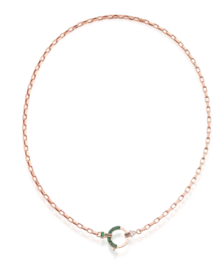 Baguette Zincir 2 - Yeşil Garnet