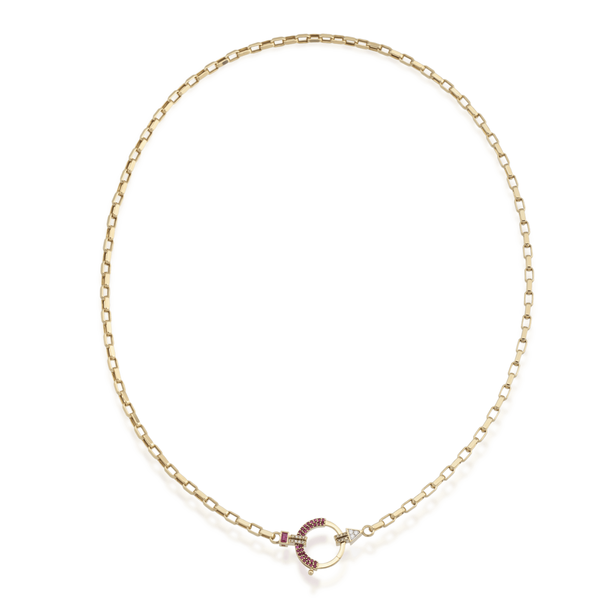 Baguette Chain No 2 - Ruby