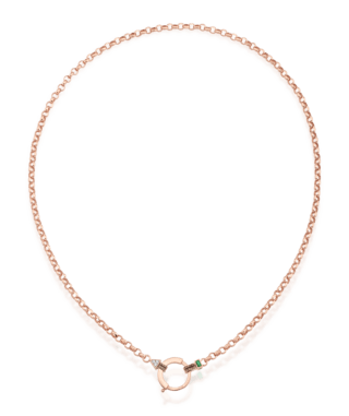 Baguette Chain No 5 - Green Garnet