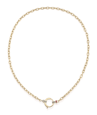 Baguette Chain No 1 - Ruby