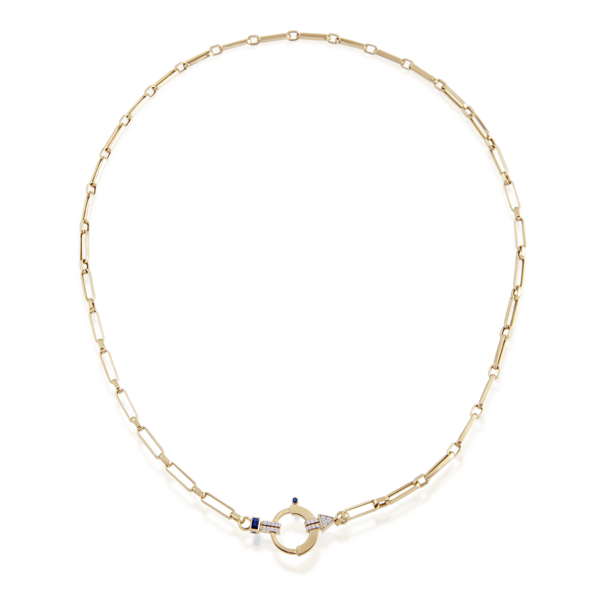 Baguette Chain No 3 - Sapphire
