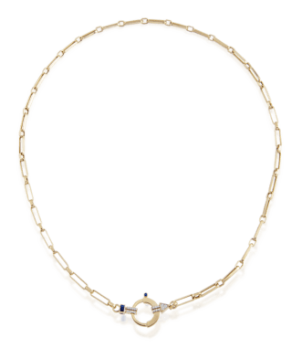 Baguette Chain No 3 - Sapphire