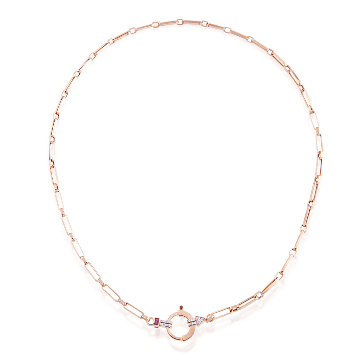 Baguette Chain No 3 - Ruby