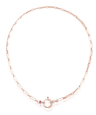 Baguette Chain No 3 - Ruby