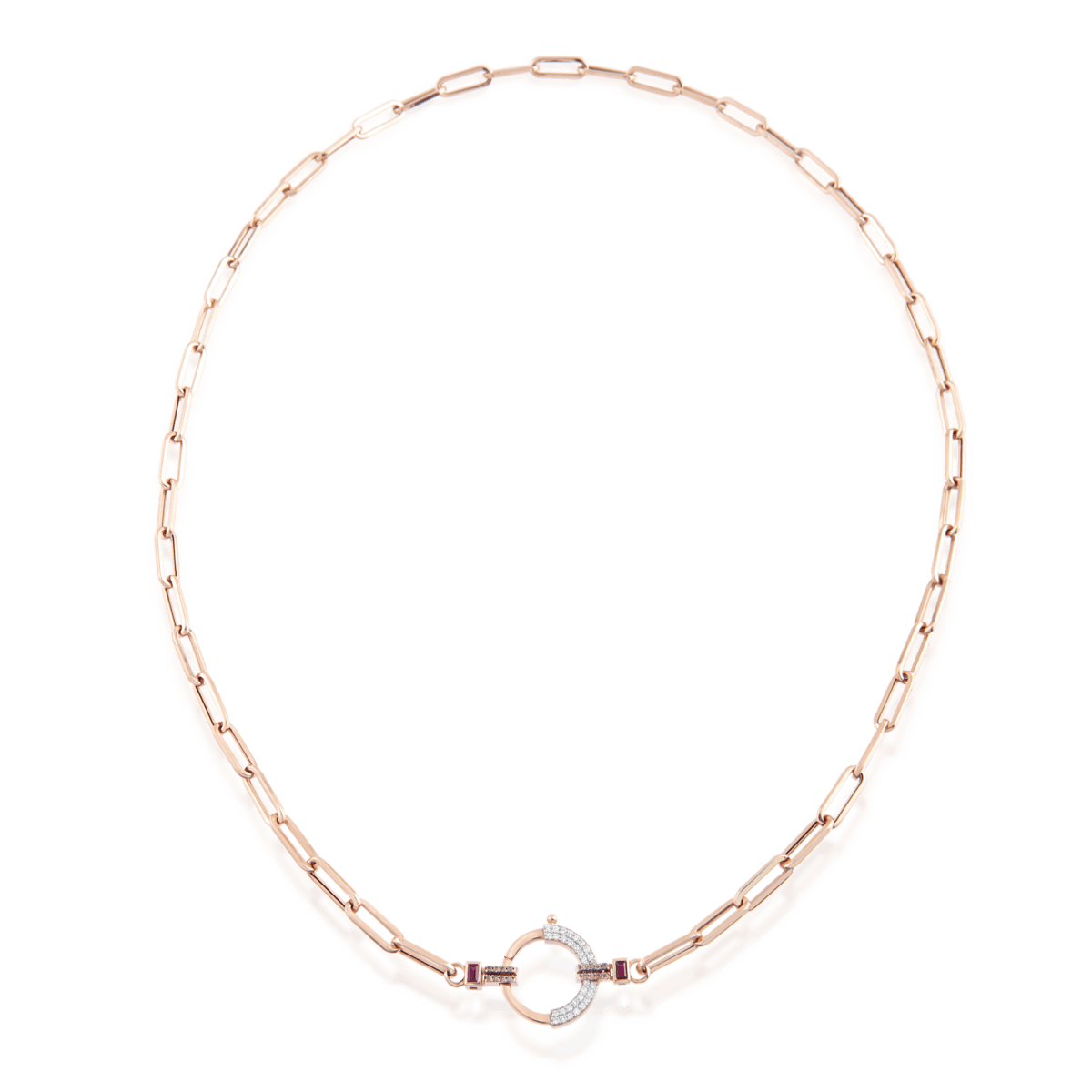 Baguette Chain No 4 - Ruby