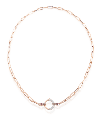 Baguette Chain No 4 - Ruby