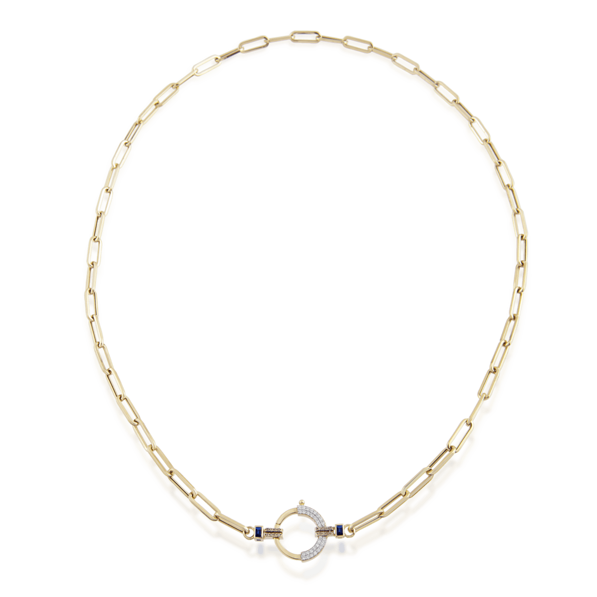 Baguette Chain No 4 - Sapphire
