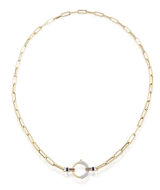 Baguette Chain No 4 - Sapphire