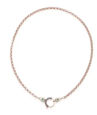 Baguette Zincir 12 - Yeşil Garnet