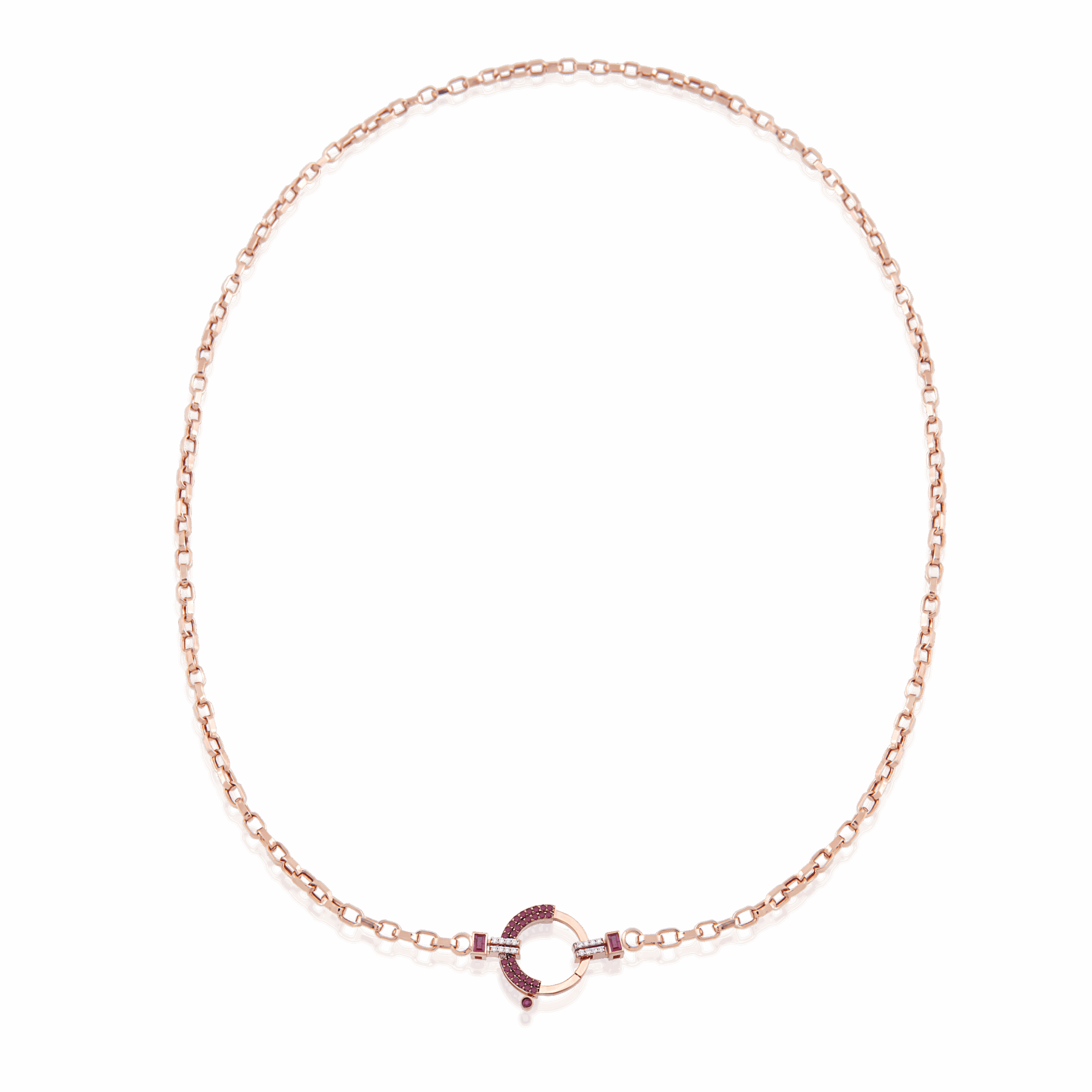 Baguette Chain No 8- Ruby Baguette Chain No 8- Ruby