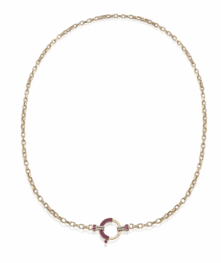 Baguette Chain No 8- Ruby