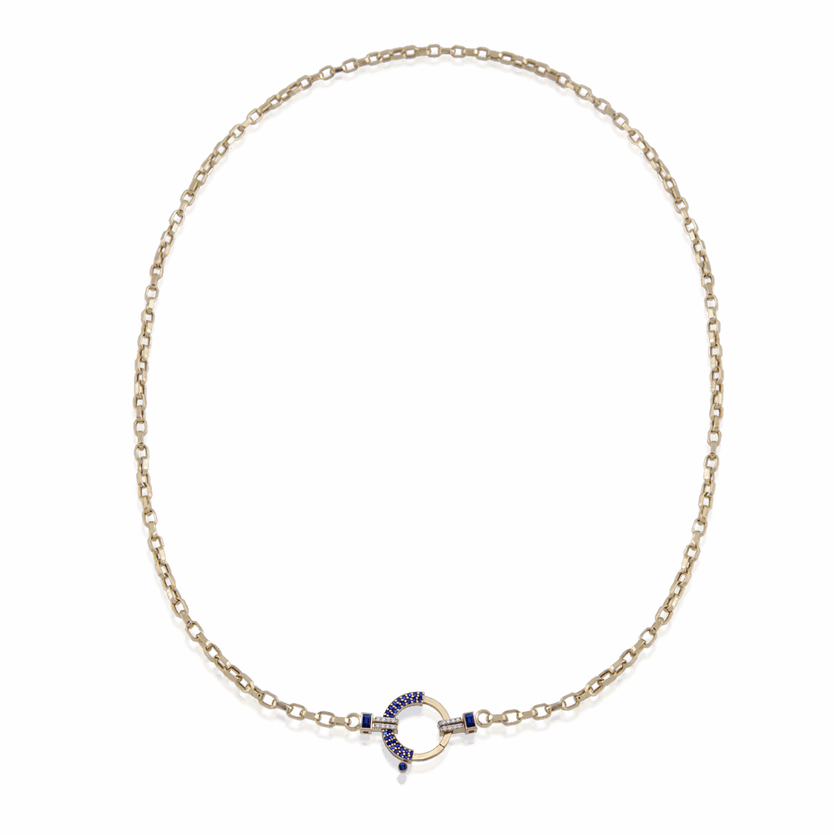 Baguette Chain No 8- Sapphire