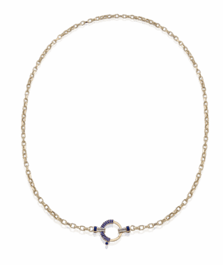 Baguette Chain No 8- Sapphire
