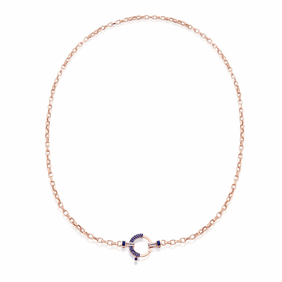 Baguette Chain No 8- Sapphire
