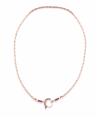 Baguette Chain No 10 - Ruby