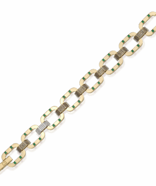 Era Pave Bileklik - Yeşil Garnet