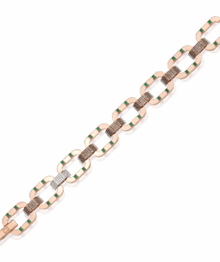 Era Pave Bileklik - Yeşil Garnet