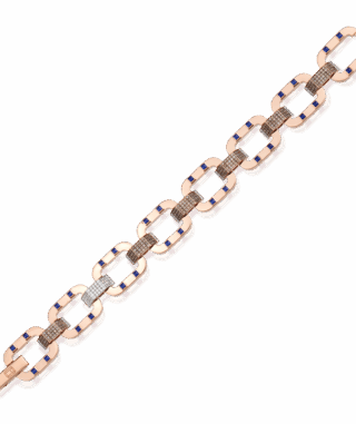 Era Pave Bileklik - Safir