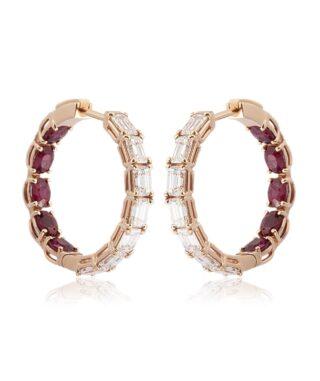 Baguette Hoop - Ruby