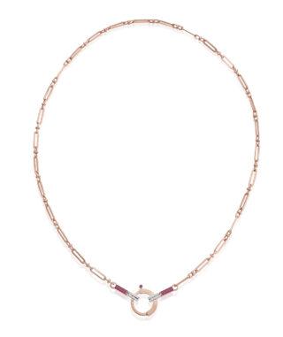 Baguette Chain No 14 - Ruby
